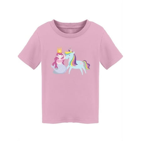 

Unicorn And Mermaid With Crown T-Shirt Toddler -Image by Shutterstock 3 Toddler