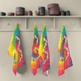 thumbnail image 5 of Colorful Tie Dye with Rocks and Wood Love Heart Kitchen Towels Set of 6 Dishcloths Hand Towels Tea Towels Ultra Absorbent for Cleaning Washing Drying Dishes Tableware 28'' x 18'', 5 of 7