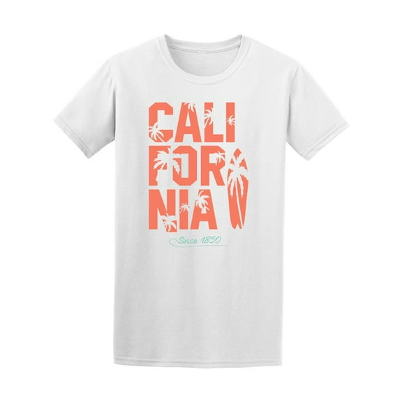 Palm Trees California T-Shirt Men -Image by Shutterstock, Male XX-Large