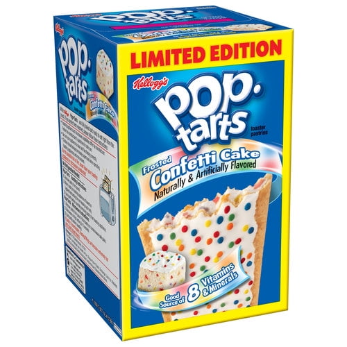 Kellogg's PopTarts Limited Edition Frosted Confetti Cake