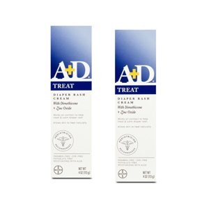 A+D Diaper Rash Cream with Aloe, 2-Pack (8 oz Total)