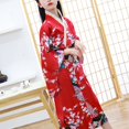 thumbnail image 3 of Pimfylm Pyjama pour Petite Fille Pyjama Extensible Kimono pour Enfants Vêtements Nuisette de Performance pour Fille Robe Photo de Performance pour l'École Primaire Taille pour 5-6 Ans, Rouge, 3 of 3
