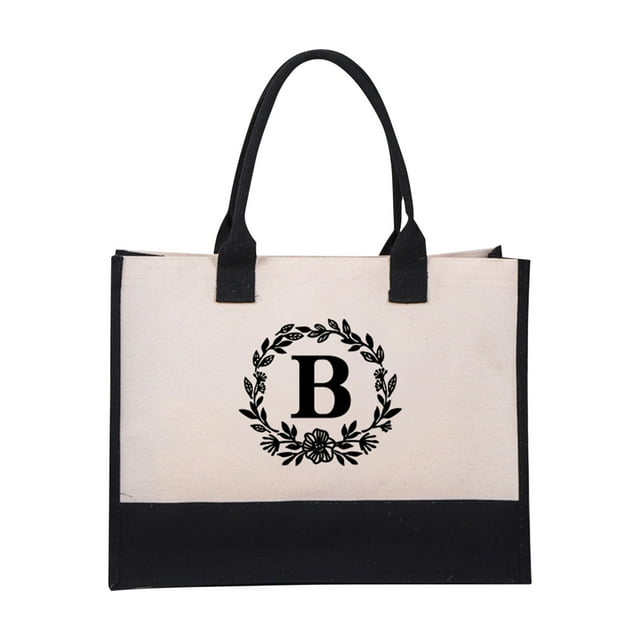 EGNMCR Sacs à Produits Réutilisables Sac à Main en Toile de Mode pour Femmes Sac de Plage en Toile de Coton Sac à Main de Mode Européenne et Américaine Sac de Courses en Toile Numérique packet