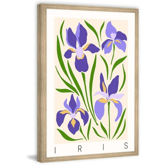 Marmont Hill Wild Iris Flowers Framed Painting Print