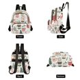 thumbnail image 4 of FORMRS Mini Backpack Purse for Women Quilted Travel Daypack Casual Shoulder Bag, White Christmas Cups, 4 of 7