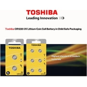 Toshiba CR1220 3V Button Cell Battery 25 Count