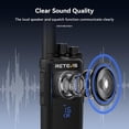 thumbnail image 4 of Walkie Talkies Retevis RT68H de largo alcance, paquete de 4, 1200 mAh, 4 of 9