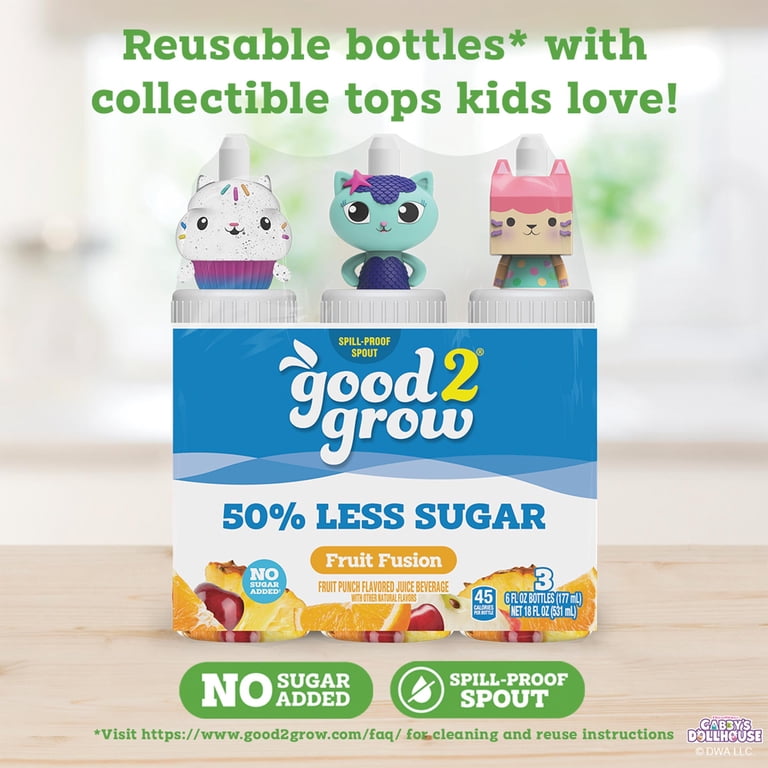 good2grow 6oz Organic Low Sugar Fruit Fusion Juice, 3 Pack