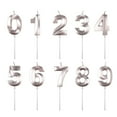 thumbnail image 6 of Birthday Candles Extended Big Number Candle Multicolor 3D Design Cake Topper Decoration For Any Celebration Candlestick Holder Set, 6 of 9