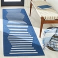 thumbnail image 2 of SAFAVIEH Montauk Amadine Striped Cotton Area Rug, Navy/Ivory, 4' x 6', 2 of 9