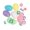 Pastel, variant on Jumbo Toy-Filled Pastel Eggs (2Dz) - Party Supplies - 24 Pieces