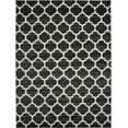 thumbnail image 1 of Unique Loom Treillis Collection Moderne Marocain Inspiré avec Tapis de Conception en Treillis, 9' x 12', Noir/beige, 1 of 2