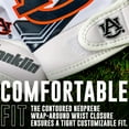 thumbnail image 5 of Franklin Sports Auburn Tigers Kids Football Receiver Gloves - Youth Official NCAA College Team Football Gloves - Silicone Palm Receiver Gloves for Kids Ages 7 -10 - Youth Small/Extra Small, 5 of 8