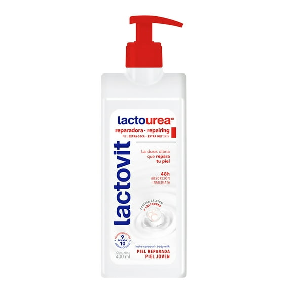 Leche corporal Lactovit Lactourea reparadora piel extra seca 400 ml