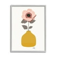 thumbnail image 4 of Stupell Industries Modern Pink Poppy Patterned Pottery Minimal Still Life Graphic Art Gray Framed Art Print Wall Art, 11x14, by Anne Bailey Art, 4 of 5