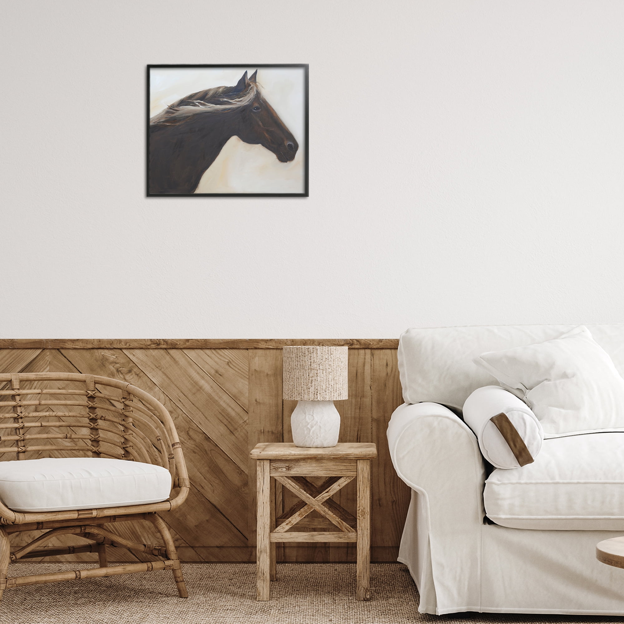 Stupell Industries The Mare In Profile Black Framed Giclee Art, design by Jadei Graphics