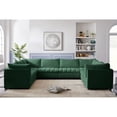 thumbnail image 4 of Meridian Furniture Jacob Green Velvet Modular Sectional, 4 of 11