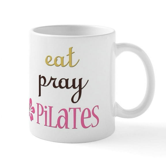CafePress - Pilates Mug - 11 oz Ceramic Mug - Novelty Coffee Tea Cup