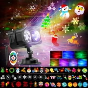 Christmas Projector Lights Outdoor, Halloween Lights Outdoor with Remote, Moving 48 HD Effect ( 3D Ocean Wave & Patterns) for Christmas Holiday Birthday Xmas Party Landscape Decorations