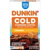 Dunkin′ Cold Caramel Powdered Instant Coffee Packets for Iced Coffee, 6 Count