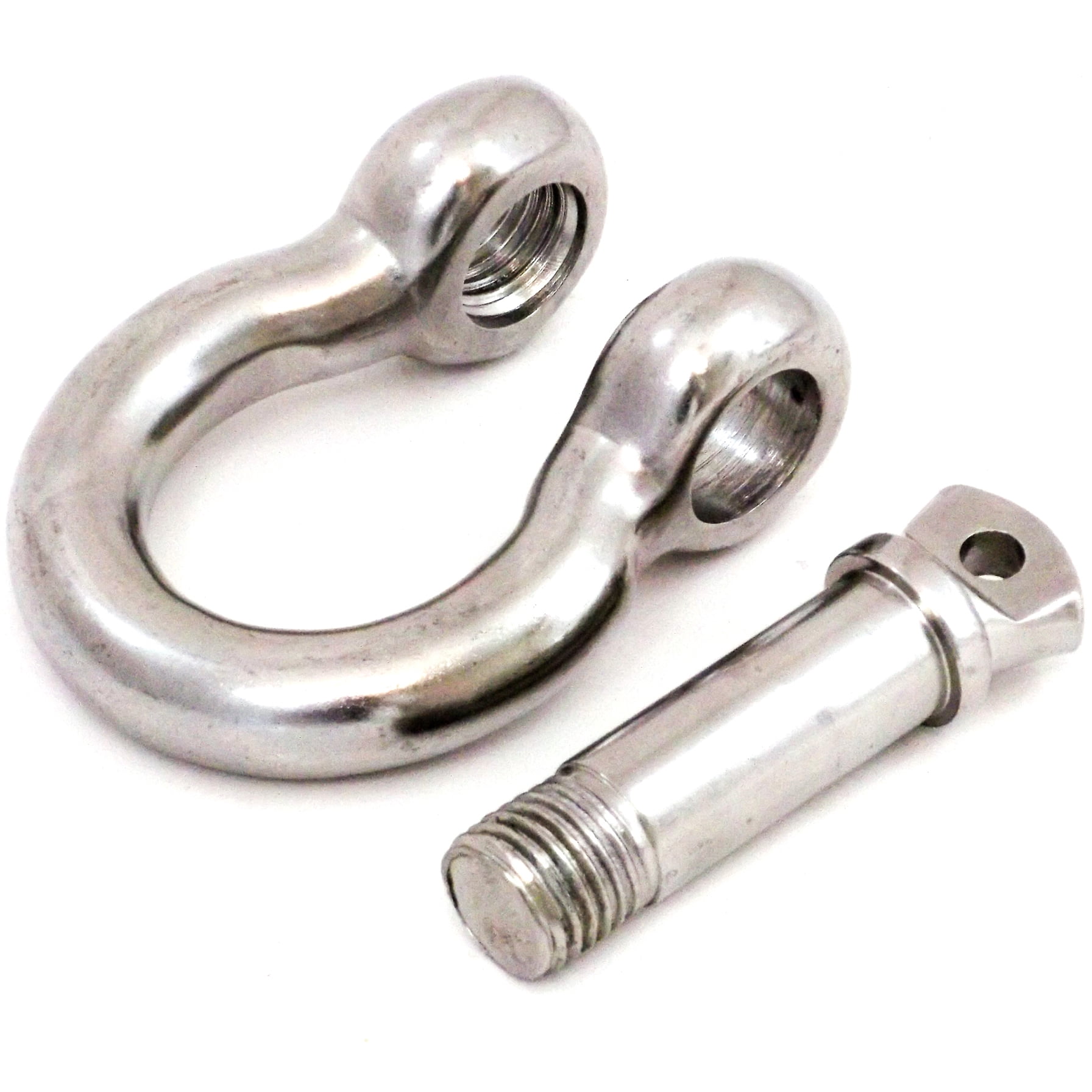 1 Shackle 3/4" Stainless Steel D Ring Anchor Bow w 7/8" Pin 316 Grade 4