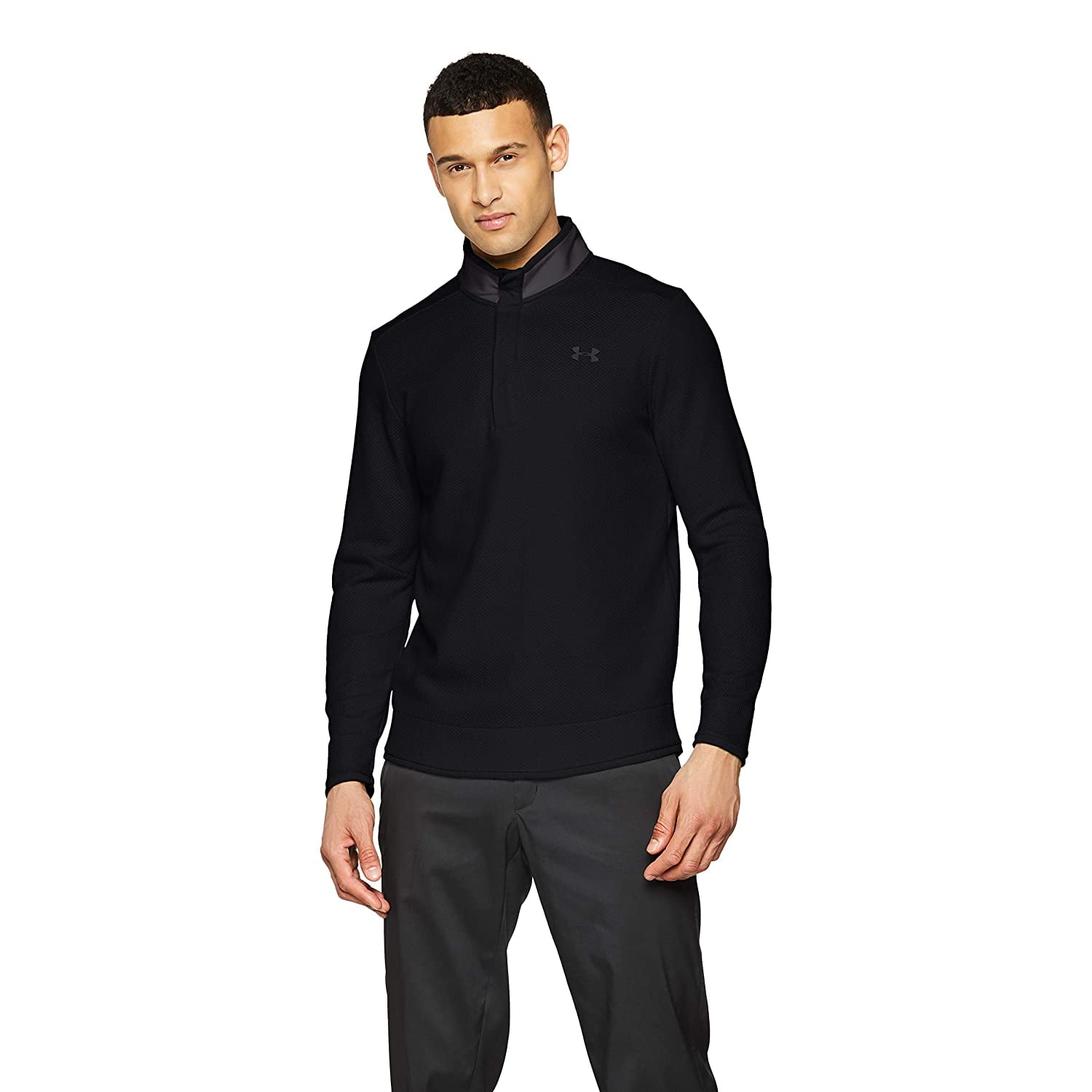 under armour men's storm sweaterfleece snap mock