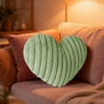 thumbnail image 3 of Valentines Day Heart Pillows, 13X16inch Love Heart Shaped Pillow, Decorative Throw Pillows, Heart Shaped Soft Fluffy Faux Fur Cute Pillows for Valentine Anniversary Couch Bed Bedroom Home Decor, 3 of 7