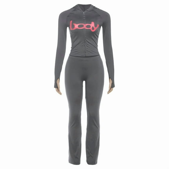 Women’s Camo Hooded Two-Piece Tracksuit Set, Fashion Long-Sleeve Hoodie & Slim Fit Flared Pants, Trendy Streetwear Athleisure Outfit, Casual Workout Matching Set for Daily Wear