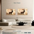 thumbnail image 4 of Elephant Stock Iconic Textured Deer Wall Art - Horizontal Canvas Wall Art - Living Room Wall Decor - Animal Canvas - Orange And Brown Decor - 51" x 34", 4 of 8