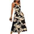 thumbnail image 2 of Aoochasliy Summer Dresses for Women Flowy Casual Sleeveless Dress Beach Vacation Floral Tank Sundresses Loose Fit Maxi Dress Resort Wear, 2 of 5