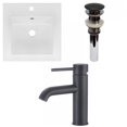thumbnail image 1 of American Imaginations 16.5-in. W 1 Hole Ceramic Top Set In White Color - Overflow Drain Incl. AI-29806, 1 of 9