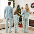 thumbnail image 2 of Family Matching Christmas Pajamas, Christmas Tree Print/Solid Long-Sleeved Tops + Trousers/One-Piece Jumpsuit/Dog Clothes, 2 of 7
