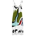 thumbnail image 6 of Norway Flag design | Fjord illustration Sleeveless Dress Woman clothing dresses for woman Dresses gala, 6 of 6