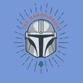 thumbnail image 2 of Boy's Star Wars: The Mandalorian Helmet Cartoon  Performance Graphic Tee Royal Blue Heather Small, 2 of 4