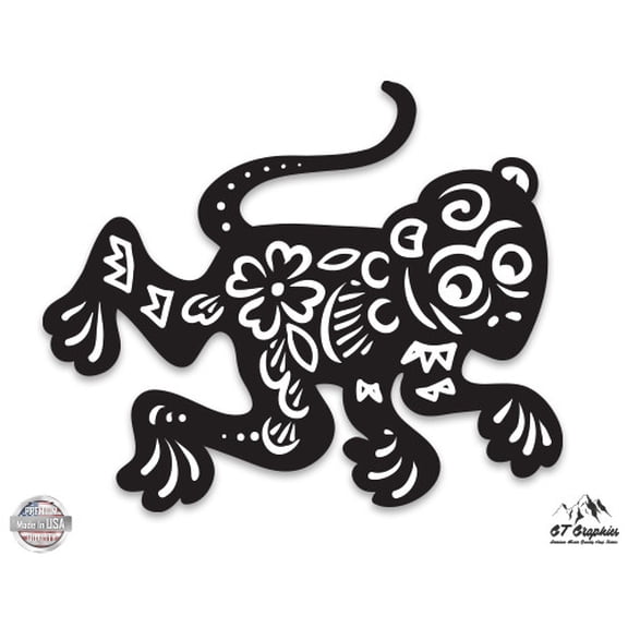 Chinese Zodiac Monkey - 5" Vinyl Sticker - For Car Laptop I-Pad - Waterproof Decal