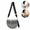 Black and white leopard print, variant on Leopard Print Crossbody Bag for Women, Fashion Sling Bag with Wide Adjustable Strap, Lightweight Shoulder Bag with Multi Zipper Pockets for Travel, Shopping, Everyday Use