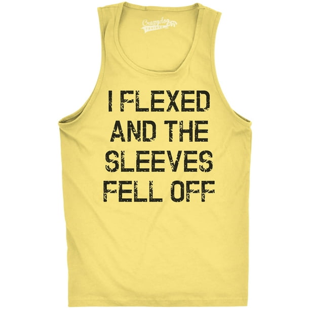 i flexed and the sleeves fell off t shirt