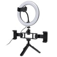 thumbnail image 1 of Anillo de luz LED profesional para selfies, lámpara de maquillaje, luz de relleno ajustable para transmisión en vivo, 1 of 12