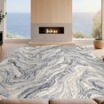 thumbnail image 2 of Design&I 6'x9' Ultra Soft Area Rug, That Mediterranean Couch Inspired Flowing Veined Beachy Dusty None Fluffy Washable Non Shedding for Guest Room Bedroom Living Room, 2 of 7