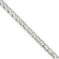 thumbnail image 2 of 925 Sterling Silver 2.55mm Square Franco Link Chain Necklace, 2 of 4