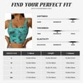 thumbnail image 4 of Rateoe Hawaii Palms Print Womens' Sports Bras Scoop Neck Sports Vest- Padded U Back Seamless High Impact Support, 4 of 7