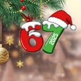 thumbnail image 4 of JLFNYA 67 Christmas Ornament, Christmas 67 Acrylic Ornament, Funny 67 Ornaments for Christmas Tree, Christmas Decoration, Hanging Ornaments, Xmas Holiday Home Decor, Christmas Birthday Gifts, 4 of 6