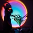 thumbnail image 4 of shiyou-Sunset Lamp, Projector Rainbow Light 10W LED Projection Night Light 180 Degree Rotation Romantic Rainbow Light USB Charging for Photography Party Home Living Room Bedroom Decor, Rainbow, 4 of 4