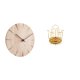thumbnail image 1 of Reloj De Pared Creativo De Madera Maciza Con Soporte Giratorio Para Secar Tazas, Organizador Decorativo Silencioso Que No Hace Tictac Para Restaurante, Oficina, Sala De Estar Y Armario., 1 of 8
