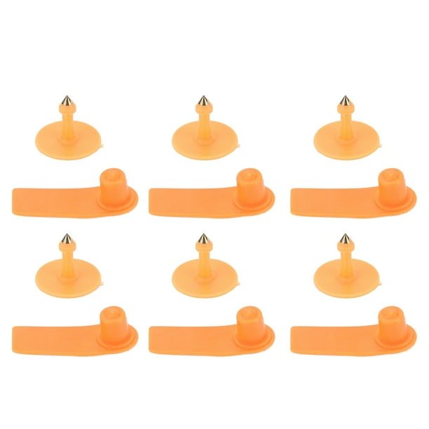 M Buder 100 Set Livestock Ear Tag Kit Plastic Farm Animal Ear Label Tag for Sheep Goats Cattle Cows Pigs Accesorios para Granja 5x2 cm / 1.96x0.78 inches