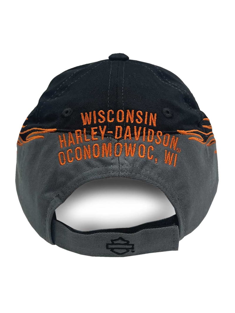 Harley-Davidson Men's Fiery Bar & Shield Logo Adjustable Baseball