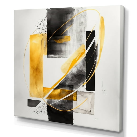 Designart Glam Art Deco Abstract II Canvas Wall Art