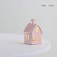 thumbnail image 4 of Elainilye Ceramic Christmas Houses with LED Lights Glowing Tabletop Decor for Xmas Village Set Scene Party Winter Celebrations, 4 of 6