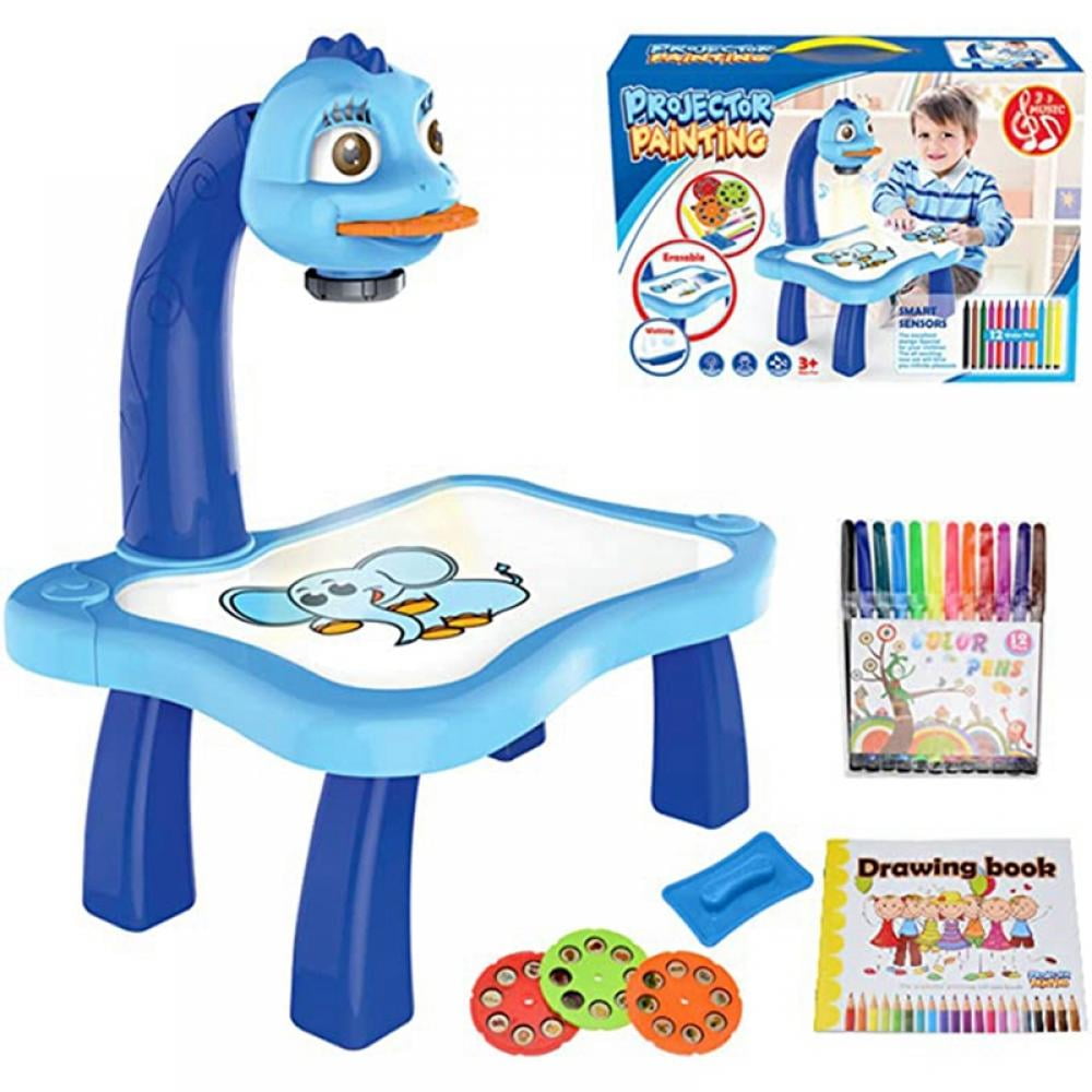 Kids Drawing Projector, Drawing Board Toys Desk Learn to Draw Sketch  Machine Art Projector for 3-6 Year Old （Confirm Size Before Buy） 