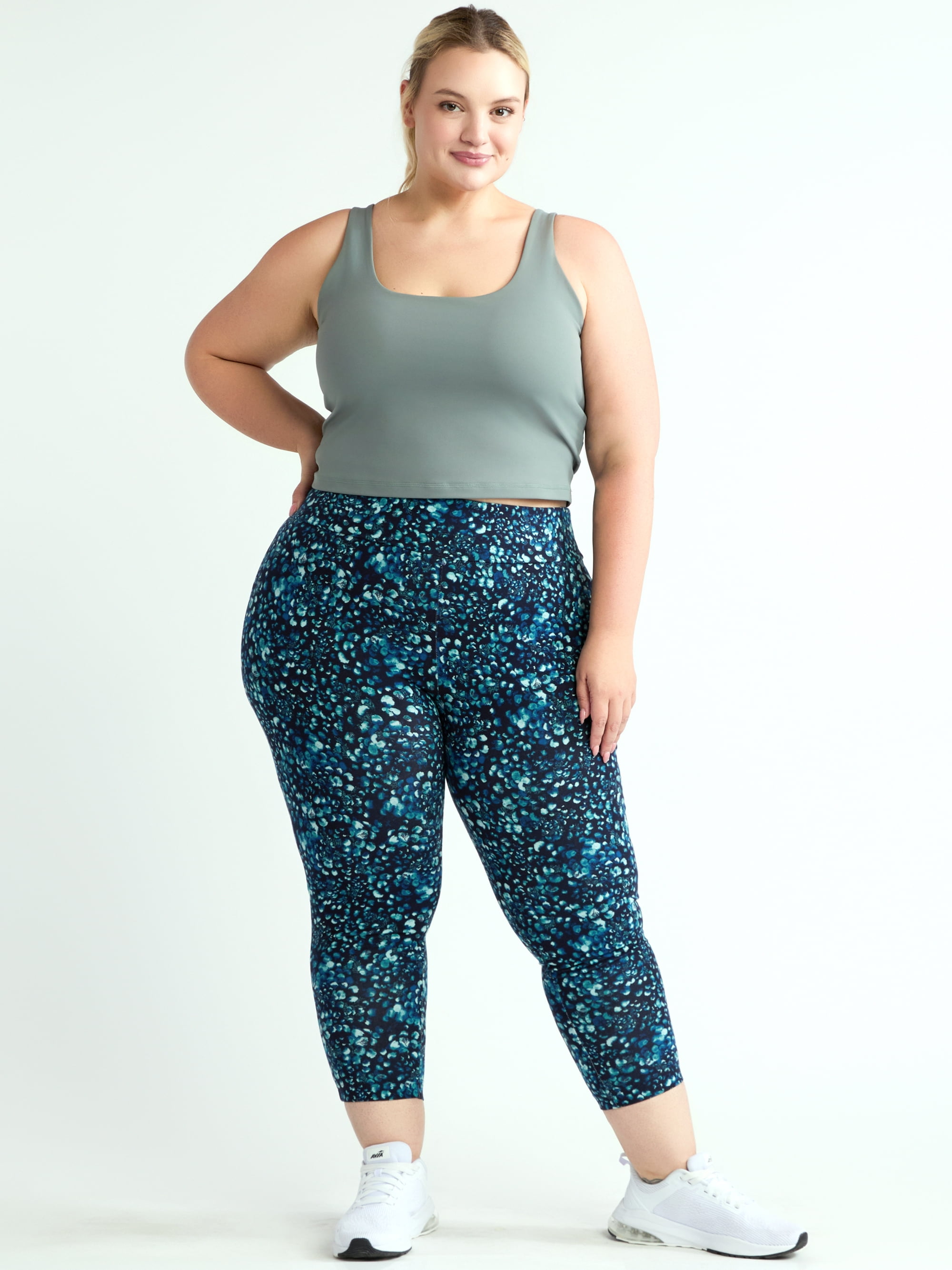Terra & Sky Women's Plus Size Capri Legging, Sizes 0X-4X